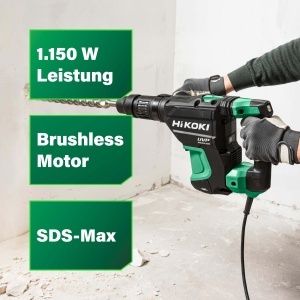 Ciocan rotopercutor HiKOKI DH40MEY2, 1150W, 9,2J, SDS-max - Img 3