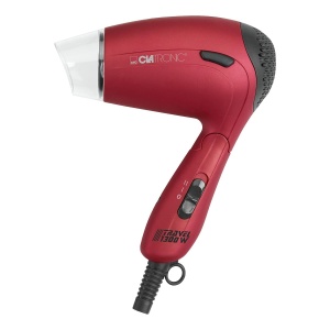 Clatronic HTD 3429 Uscator de Par Compact 1200W Rosu cu Difuzor si Geanta de Transport