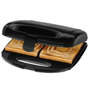 Clatronicr Sandwich Maker pentru panouri sandwich patrate Prajitor de paine sandwich cu acoperire antiaderenta Prajitor de paine Prajitor de paine cu