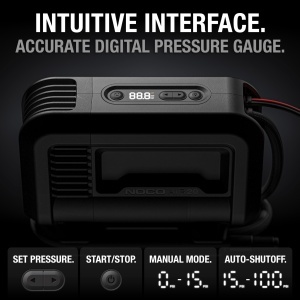 Compresor de aer portabil NOCO AIR20, 20A, 12V, 100 PSI, cu display digital - Img 6