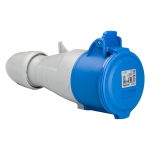 Conector CEE 32A Legrand 3-polig albastru, IP44, IK09