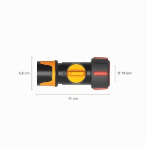 Conector furtun Fiskars 1027087, ONOFF, SoftGrip, 19 mm, NegruPortocaliu - Img 4