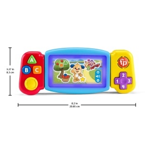 Consola de jocuri Fisher-Price HNL52 cu lumini, sunete si melodii, pentru dezvoltarea motricitatii - Img 6