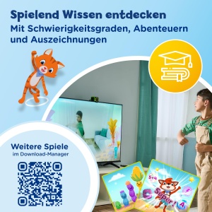 Consola de jocuri VTech LeapMOVE pentru copii 4-12 ani, 30 jocuri interactive - Img 4