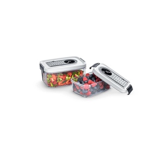 Containere Vakuum Severin ZB 3618, Set 2 Buc 0.5L si 1.5L, Transparent