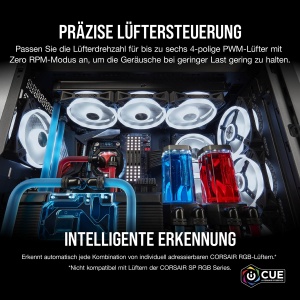 Controler Corsair iCUE COMMANDER CORE XT, negru, pentru 6 ventilatoare PWM si 264 LED RGB - Img 3