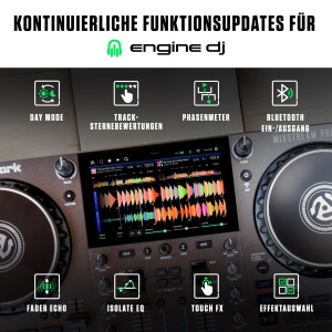 Controler DJ Numark Mixstream Pro Go, portabil, cu Wi-Fi si boxe integrate - Img 4