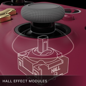 Controler PowerA Wired Advantage Plus pentru Xbox Series X|S - Rosu Rubin, Licenta oficiala, Stick-uri reglabile pe inaltime, Stick-uri cu efect Hall, Butoane asignabile - Img 4