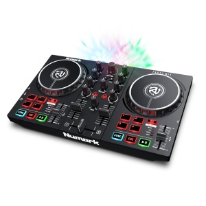 Controller DJ Numark Party Mix II cu lumini integrate, compact, cu 2 jogwheels