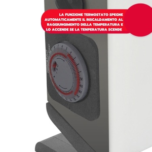 Convector electric Ardes AR4C03, 16001800W, albgri, cu termostat - Img 3