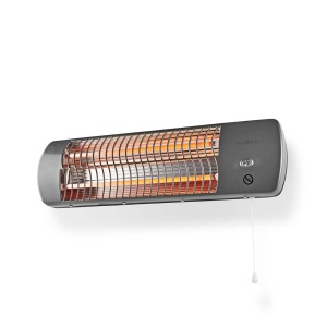 Convector electric Nedis Wandheizung, 1200 W, pentru baie, gri