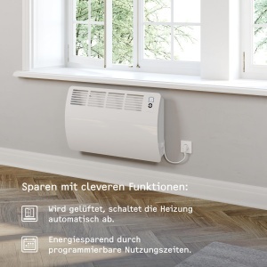 Convector electric STIEBEL ELTRON CON 30 Premium, 3 kW, pentru 35 m, cu display LC - Img 3