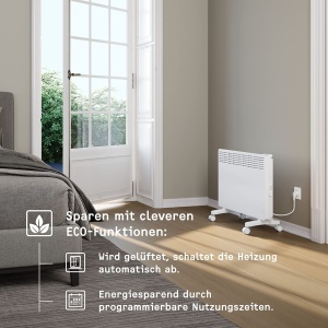 Convector electric STIEBEL ELTRON EG-50-PL2-PE, 2 kW, pentru 25 m, alb - Img 3
