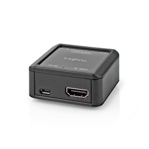 Converter audio digital Nedis, HDMI la RCA si 3.5mm, eARC, automat, antracit