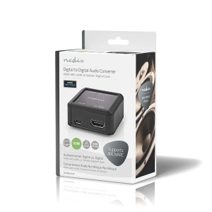 Convertor audio digital Nedis HDMI la CoaxialToslink eARC Automatica Anthracit - Img 5