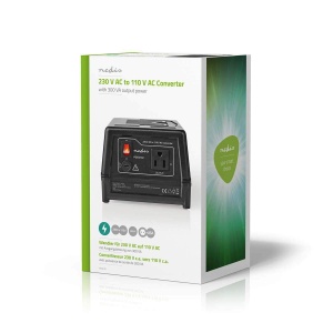 Convertor de tensiune 230V AC la 110V AC - 300W - Negru - Img 7
