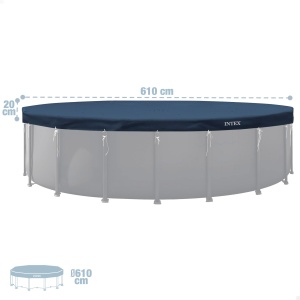 Coperte pentru piscina rotunda INTEX 610 cm, material 3-layers, UV rezistent - Img 4