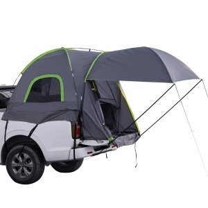 Cort de camion VEVOR Cort de camping parasolar pentru paturi mari de camion de 1524-1829 mm, cort de camion impermeabil cu copertina extensibila si baldachin de ploaie si geanta de depozitare, umbrela de soare pentru camping - Img 9