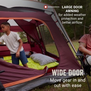 Cort de camping Coleman Skylodge pentru 10 persoane, rezistent la intemperii, cu 4 camere - Img 7