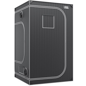 Cort de Cultivare VEVOR GT2000D48, 122x122x203cm, 60kg Capacitate, NegruGri - Img 9