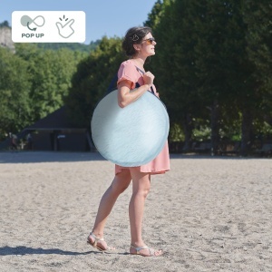 Cort de plaja Babymoov Blue Waves cu UV 50, Pop-Up, 2 locuri, Albastru - Img 5