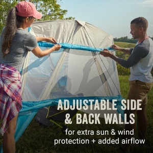 Cort portabil Coleman 2,1 x 2,1 m cu rucsac, usor, cu protectie UV 50 - Img 3