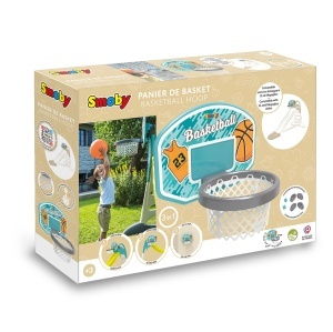 Cos de baschet Smoby 3-in-1 pentru copii, accesorii rampa, rezistent la intemperii - Img 7