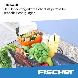 Cos de bicicleta FISCHER 50171, negru, capacitate 25 kg, usor de montat - Img 5