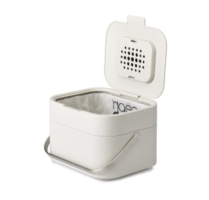 Cos de compost Joseph Joseph Stack 4 4 Litri Filtru de miros Culoare gri