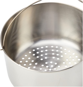 Cos de gatit cu aburi Lagostina inox 1810 diametru 18 cm compatibil cu oala sub presiune - Img 2