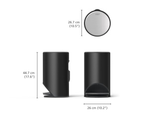 Cos de gunoi Joseph Joseph 30151 Arc 10L, Softclose, Negru - Img 3