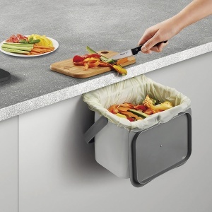 Cos de gunoi Metaltex Recogedor 4L sistem de prindere gri - Img 4