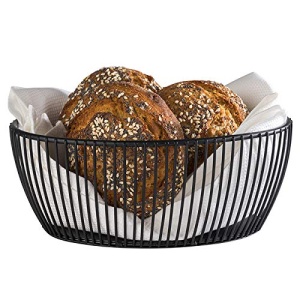 Cos metalic oval APS SVART, 20 cm x 15 cm x 8 cm, negru, stapalabil - Img 3