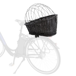 Cos pentru bicicleta TRIXIE 35 49 55 cm, pentru caini pana la 8 kg, cu perna si grilaj de siguranta