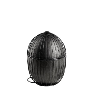 Cos pentru oua APS 30480 OVO, metal negru, capacitate 35 oua, diametru 23 cm