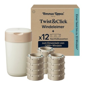 Cos pentru scutece Tommee Tippee Twist Click 12 cartuse de umplere
