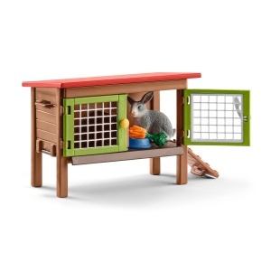 Cotet pentru iepuri Schleich Farm World 42420, 8 piese, pentru copii de la 3 ani - Img 4