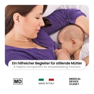 COVERbasics Silver Nipple Cap Breastfeeding (SilverCups) Scut de alaptare din argint pentru protectia mameloanelor sensibile, dispozitiv medical testat dermatologic (Regular) - Img 3