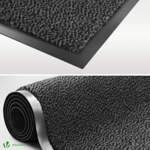 Covoare de intrare VOUNOT 2 x 40x60cm, rutschfest, lavabil, gri-antracit - Img 6