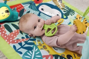 Covor de joaca Fisher-Price HJW08, design jungla, cu 6 jucarii si muzica - Img 8