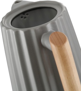 Cratita electrica Birdy RK0092, 1,5 L, 1500 W, alba cu detalii din lemn - Img 5