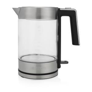 Cratita electrica Princess 236041, sticla, inox, iluminare albastra
