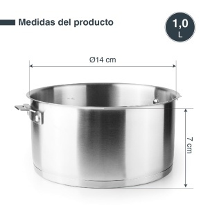 Cratita Lacor 56614 1L Inox 1810 Compatibila Inductie 14cm - Img 2