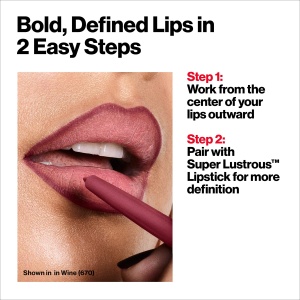 Creion contur buze Revlon Colorstay, Ruby, lung durata, cu spitzer - Img 6