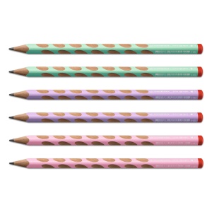 Creion ergonomic STABILO EASYgraph pentru dreptaci, HB, cu grip anti-alunecare