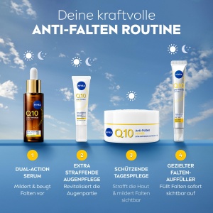 Crema anti-rid pentru conturul ochilor NIVEA Q10, 15 ml, extra strans, pentru toate tipurile de ten - Img 7