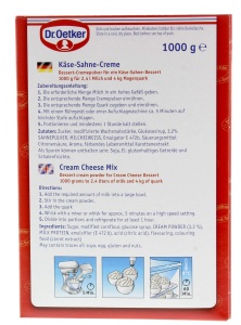 Crema de desert Dr. Oetker Professional, 1 kg, cu gust de branza si smantana - Img 2