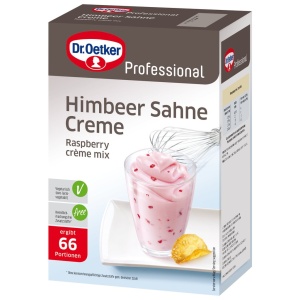 Crema de desert Dr. Oetker Professional cu zmeura, 1 kg, fara gluten