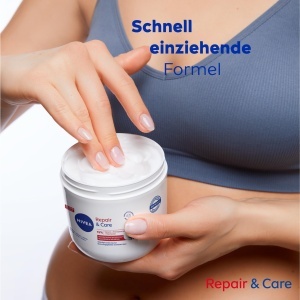 Crema hidratanta NIVEA Repair Care 400ml, pentru piele foarte uscata, cu Glicerina si Provitamina B5 - Img 8