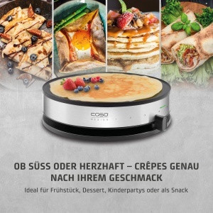 Crepes Maker CASO CM1300 8 trepte de temperatura suprafata antiaderenta 33cm NegruInox - Img 6